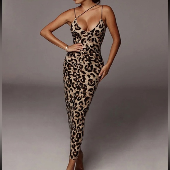 Leopard Bodycon Dress - Picture 2 of 6